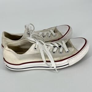 Converse Chuck Taylor All Star Lace Up Sneakers Off White Size 5